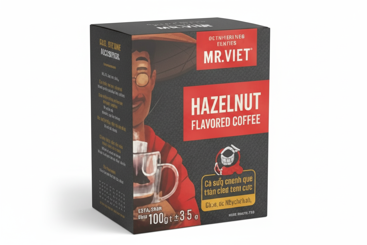 Mr.Viet HAZELNUT FLAVORED COFFEE DRIP BAG (10g×10袋/100g)