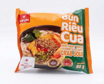 VIFON BUN RIEU CUA 80g (インスタントブン：蟹出汁)