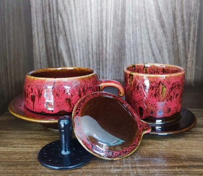 PHIN陶器製コーヒーフィルター ロイヤルクリムゾンレッド