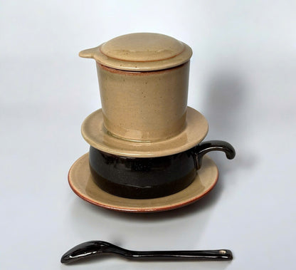 PHIN陶器製コーヒーフィルター 金茶