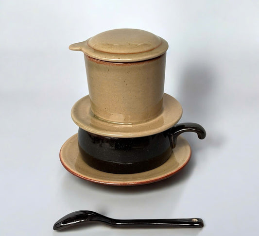 PHIN陶器製コーヒーフィルター 金茶