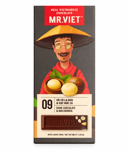 Mr.Viet DARK CHOCOLATE & MACADAMIA(80g) - node.