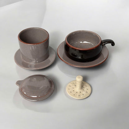 PHIN陶器製コーヒーフィルター 灰 - node.