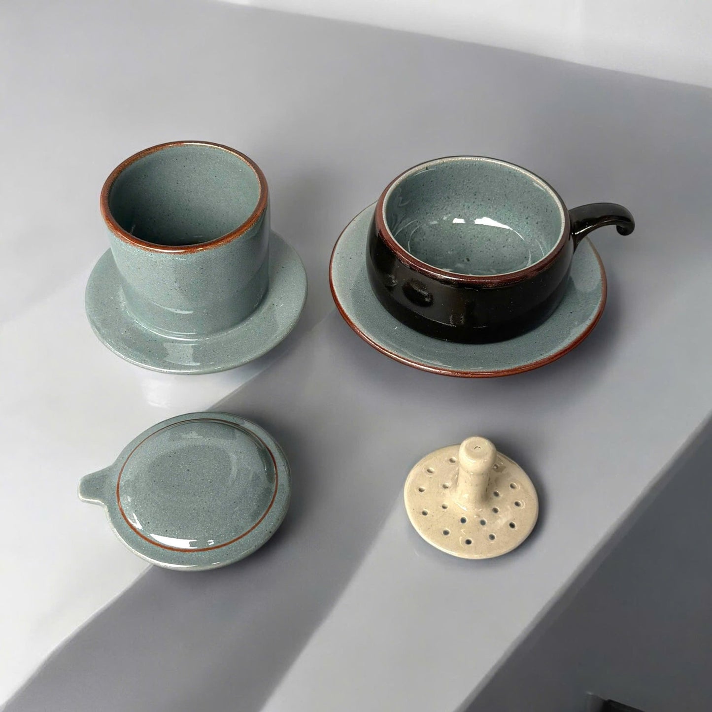 PHIN陶器製コーヒーフィルター 藍鼠 - node.