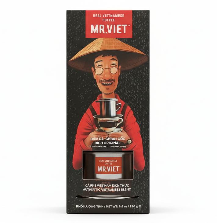 Mr.Viet REAL STRONG ORIGINAL AUTHENTIC VIETNAMESE BLEND (粉250g+フィルター付)
